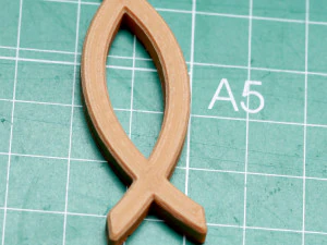 ichthus fish simple necklace 3D Print Model