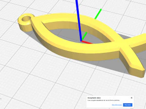ichthus fish simple necklace 3D Print Model