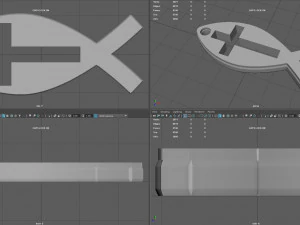 ichthus fish cross version 3D Print Model