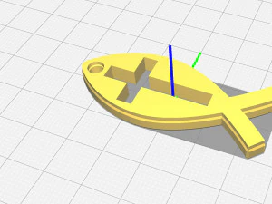 ichthus fish cross version 3D Print Model