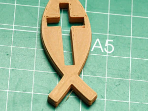 ichthus fish cross version 3D Print Model