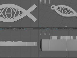 ichthus fish greek version Modèles 3D en vedette