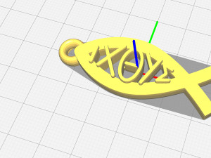 ichthus fish greek version Modèles 3D en vedette