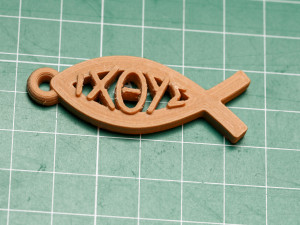 ichthus fish greek version Modèles 3D en vedette