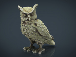 concrete olw statue 3D Model