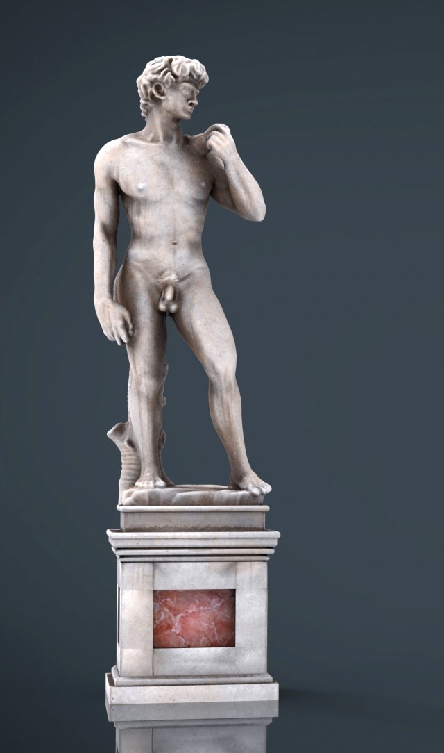 david michelangelo 3D मॉडल .c4d .max .obj .3ds .fbx .stl .blend 