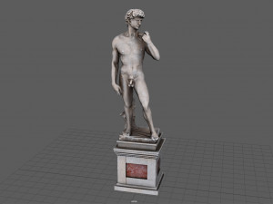 david michelangelo 3D मॉडल