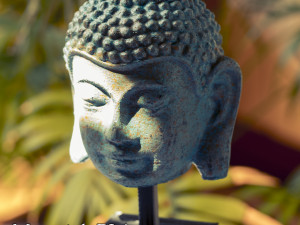 vintage buddha head with base for 3d print 3D Print Model