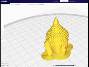 vintage buddha head with base for 3d print Model Cetak 3D