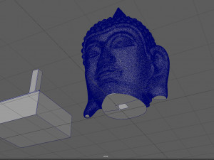 vintage buddha head with base for 3d print Model Cetak 3D