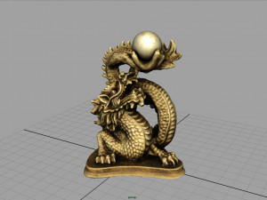 chinese dragon statue 3D-Modell