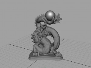 chinese dragon statue 3D-Modell