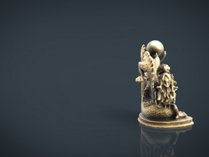 chinese dragon statue 3D-Modell