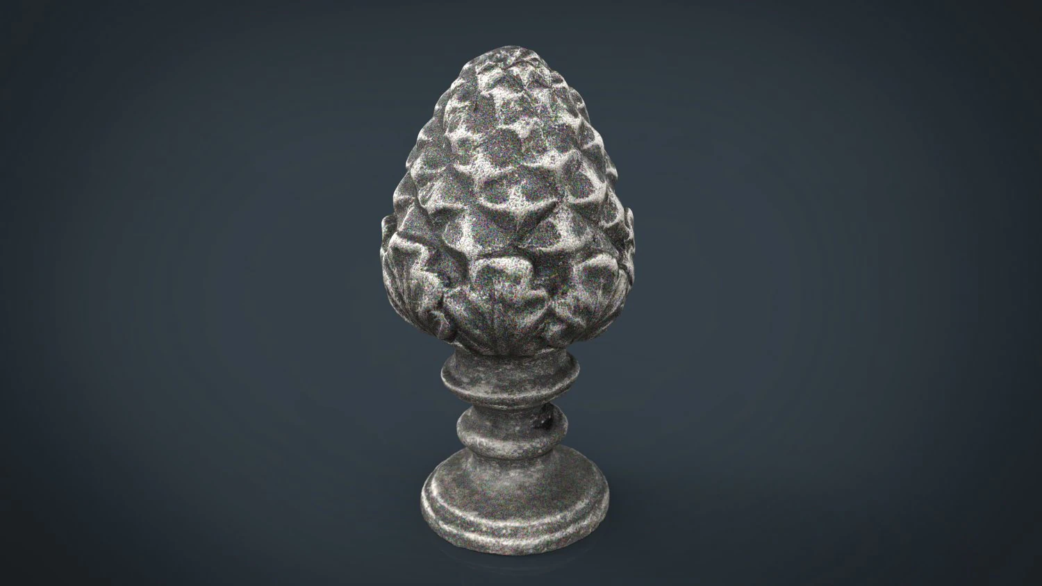 concrete pinecone ornaments 3D Model .c4d .max .obj .3ds .fbx .stl .blend 