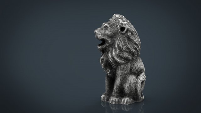 leon statue 3D 模型 .c4d .max .obj .3ds .fbx .stl .blend 