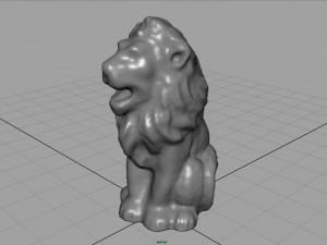 leon statue 3D 模型
