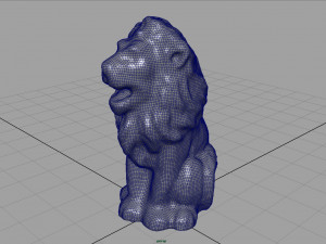 leon statue 3D 模型