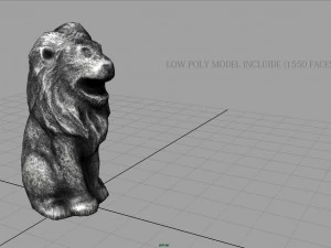 leon statue 3D Model