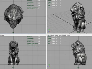 leon statue 3D Model