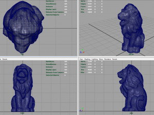 leon statue 3D 模型