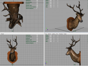 deer trophy 3D 모델