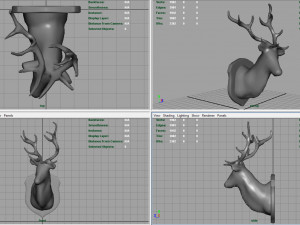 deer trophy 3D 모델