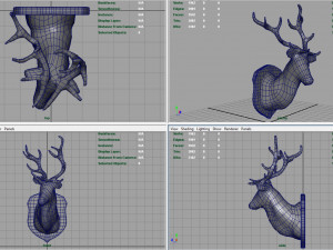 deer trophy 3D 모델