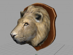 lion trophy 3D 模型