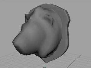 lion trophy 3D Model