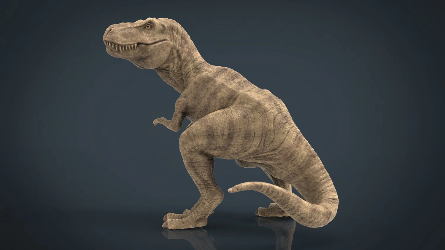 tyranossaurus rex sculpture 3D Model .c4d .max .obj .3ds .fbx .stl .blend