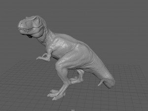 tyranossaurus rex sculpture 3Dモデル