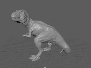 tyranossaurus rex sculpture 3D Model
