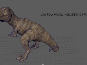 tyranossaurus rex sculpture 3D Model