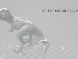 tyranossaurus rex sculpture 3D Model
