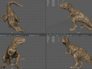 tyranossaurus rex sculpture 3Dモデル