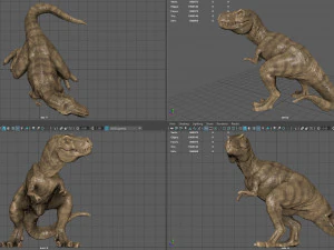 tyranossaurus rex sculpture 3D Model