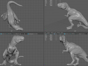 tyranossaurus rex sculpture 3Dモデル