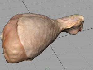 fresh chicken leg 3D Model