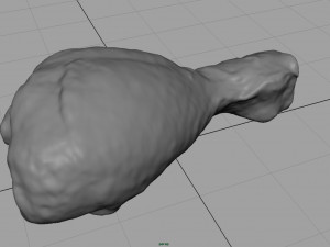 fresh chicken leg 3D Model