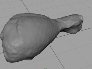 fresh chicken leg 3D Model