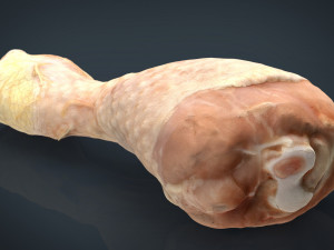 fresh chicken leg 3D Model