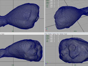 fresh chicken leg 3D Model