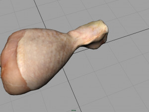 fresh chicken leg 3D Model