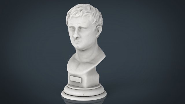 agrippa bust Model 3D .c4d .max .obj .3ds .fbx .stl .blend 