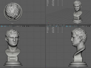 agrippa bust Model 3D
