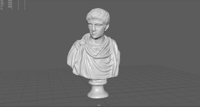 constantine emperor bust 3D Baskı Modeli .c4d .max .obj .3ds .fbx .stl .blend 