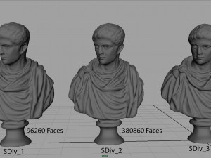 constantine emperor bust 3D Baskı Modeli