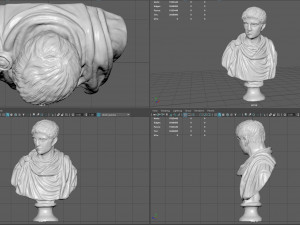 constantine emperor bust 3D Baskı Modeli
