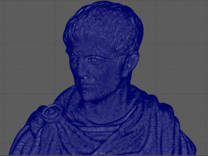constantine emperor bust 3D Baskı Modeli