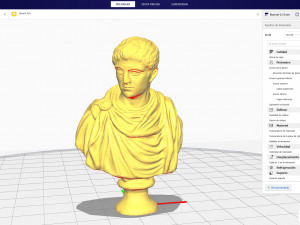 constantine emperor bust 3D Baskı Modeli